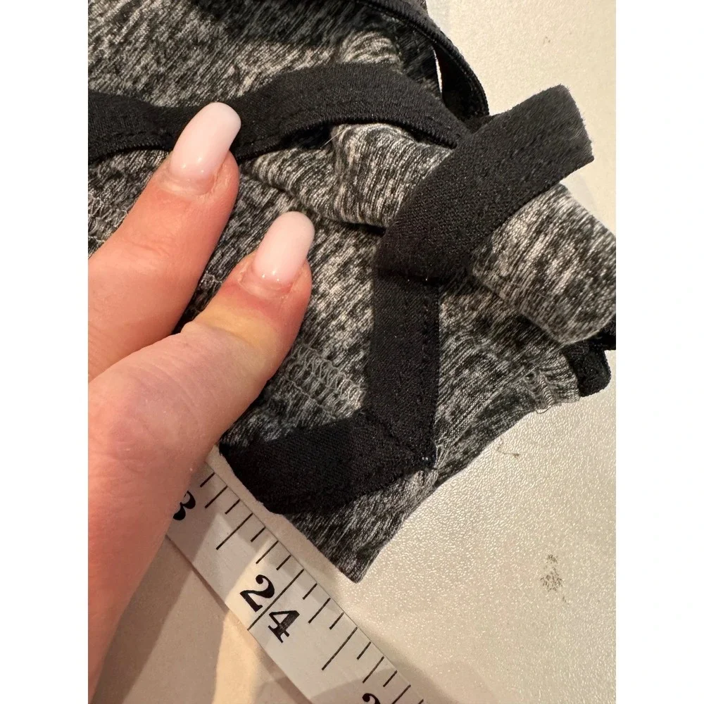 Beyond Yoga Womens Gray Heathered Leggings‎ Strappy Ankle Size S